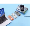 Ratón inalámbrico Manhattan Transparente recargable USB