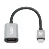 Manhattan 153973 adaptador de USB-C a HDMI, 4K 60 Hz, aluminio, Space Grey