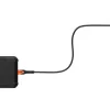 Cable de carga USB-C a USB-C Eaton 1,5 m – núcleo de Kevlar, USB 2.0, negro/naranja
