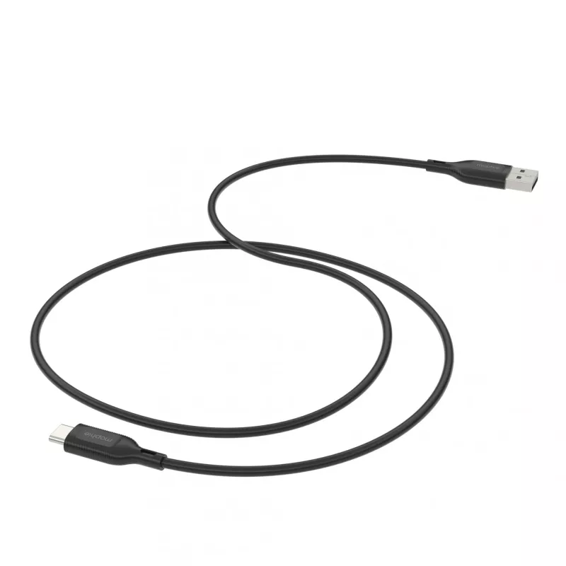 Mophie Essentials Cable de carga | 1 m Cable USB USB 2.0 USB A a USB C negro