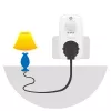 Adaptador de enchufe LogiLink PA0248 blanco