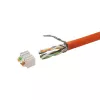 Conector de cable LogiLink MP0057 Cat.6A Cat.7 Cat.7A metálico