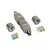 Conector de cable LogiLink MP0057 Cat.6A Cat.7 Cat.7A metálico