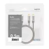 Cable de audio LogiLink CA1201 0,5 m 2 x RCA negro