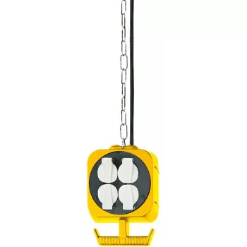 Regleta de enchufes Brennenstuhl 1151760 5 m 2 salidas AC negro blanco amarillo
