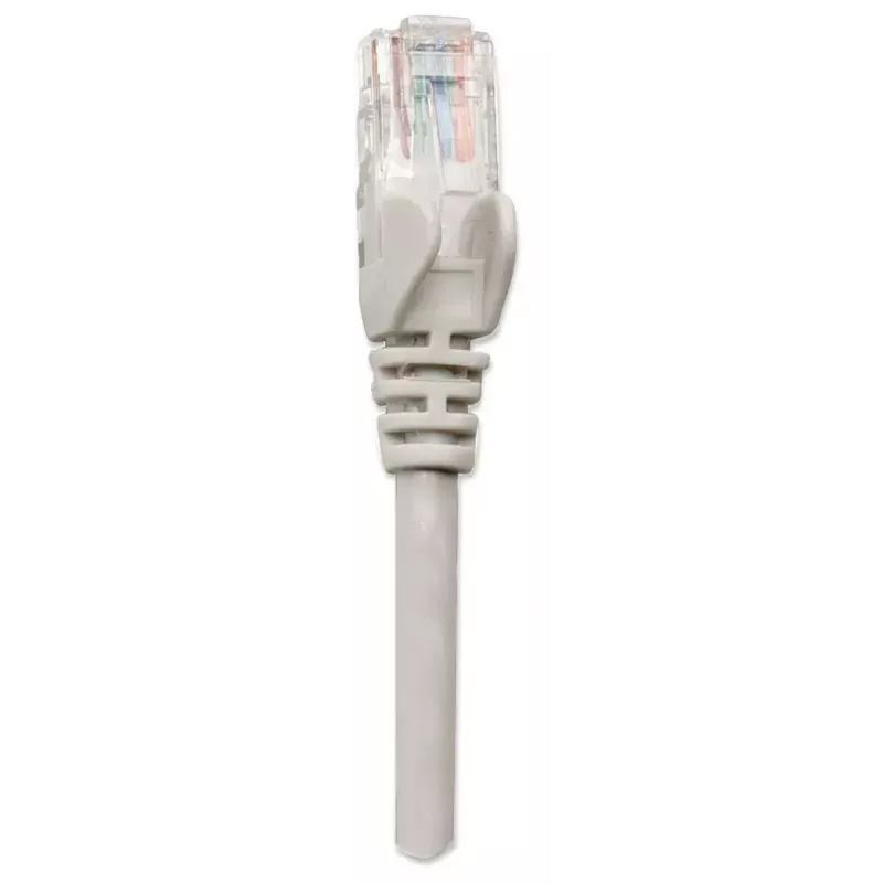 Intellinet 319973 cable de red de conexión Cat5e U/UTP, 2x RJ45, moldeado, 15 m, gris