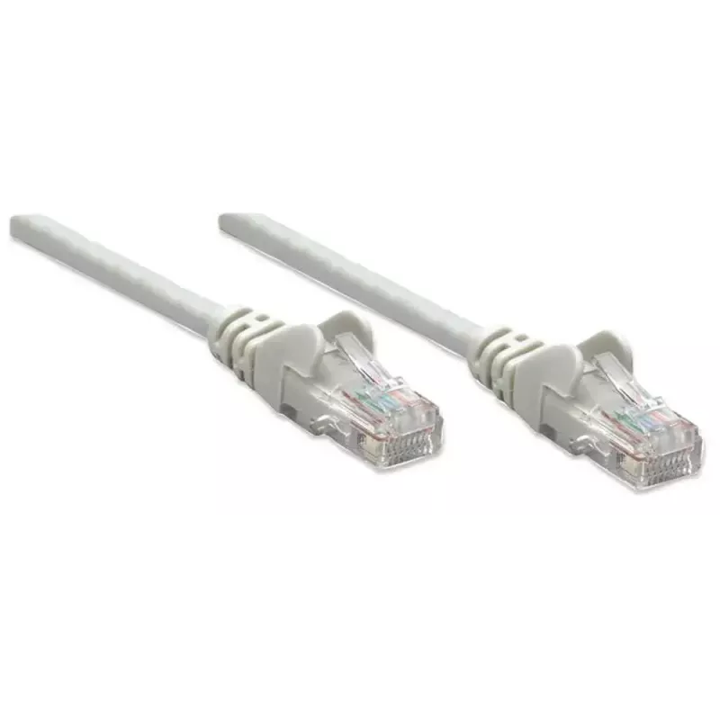 Intellinet 319973 cable de red de conexión Cat5e U/UTP, 2x RJ45, moldeado, 15 m, gris