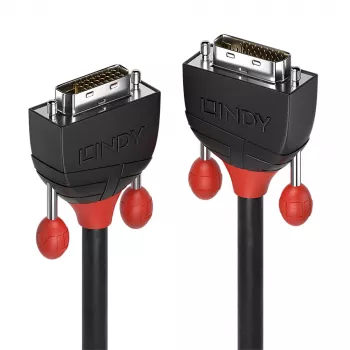Lindy 2m Cable DVI-D Dual Link, Black Line
