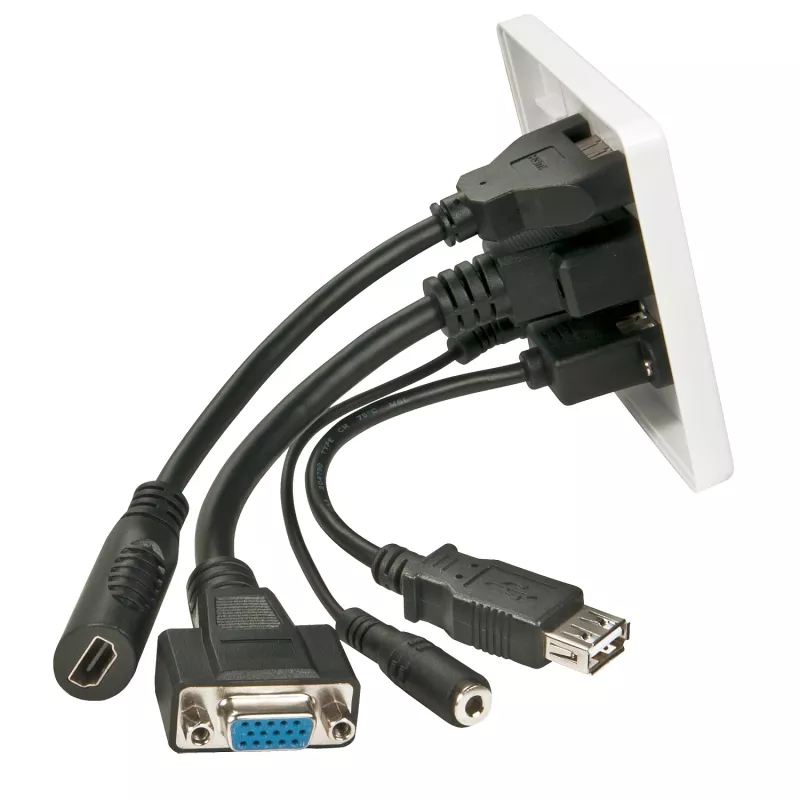 Placa frontal Lindy Multi AV 60220 HDMI VGA USB A 3,5 mm
