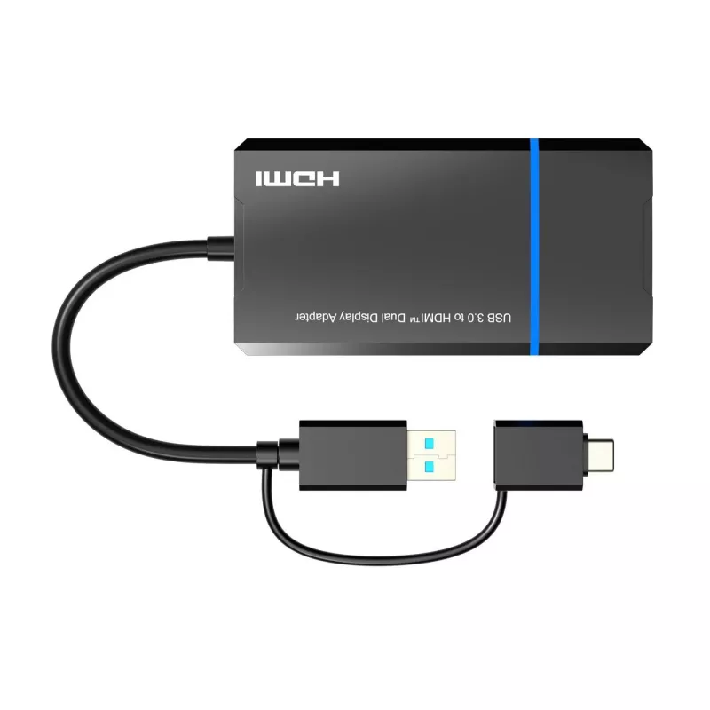 Microconnect USB 3.1 Type-C a HDMI Adaptador MC-USB3.1CHDMIX2-2IN1