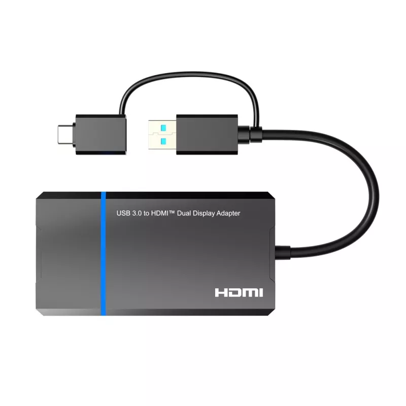 Microconnect USB 3.1 Type-C a HDMI Adaptador MC-USB3.1CHDMIX2-2IN1