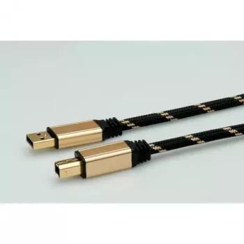 Cable USB ROLINE GOLD A - B M/M 4,5 m