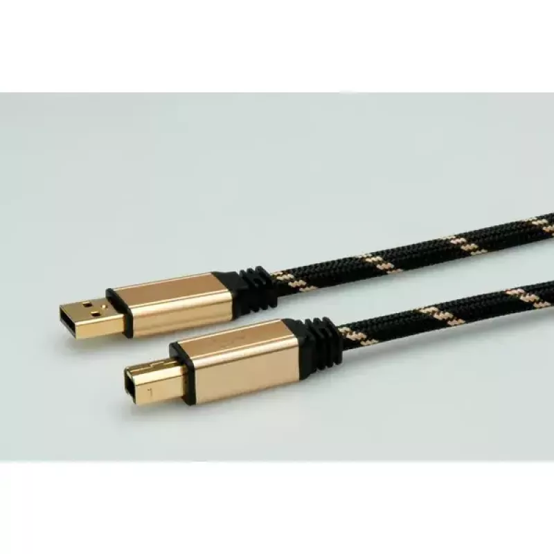 Cable USB ROLINE GOLD A - B M/M 4,5 m