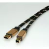 Cable USB ROLINE GOLD A - B M/M 4,5 m