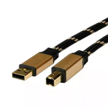 Cable USB ROLINE GOLD A - B M/M 4,5 m