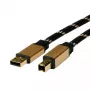 Cable USB ROLINE GOLD A - B M/M 4,5 m