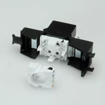 Keystone Jack ROLINE Cat. 6a RJ-45 no apantallado sin herramientas delgado negro