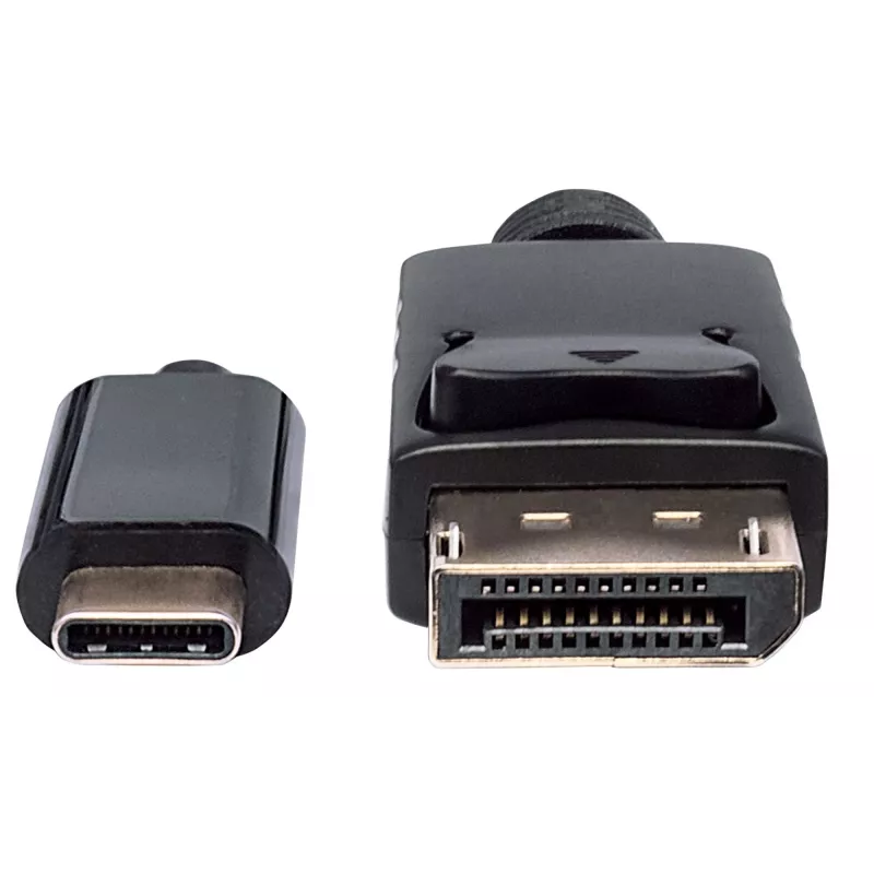 Cable USB-C a DisplayPort Manhattan, 4K@60Hz, 1 m, macho a macho, negro, no bidireccional, tres años de garantía, equivalente a CDP2DP1MBD