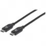 Cable USB-C Manhattan USB2C5C2M 2 m macho a macho