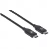 Cable USB-C Manhattan USB2C5C2M 2 m macho a macho