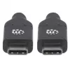 Cable USB-C Manhattan USB2C5C2M 2 m macho a macho