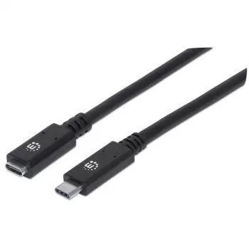 Cable alargador USB-C Manhattan 50 cm macho a hembra