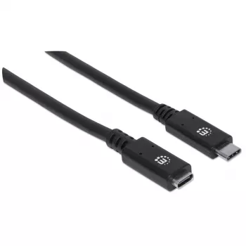 Cable alargador USB-C Manhattan 50 cm macho a hembra