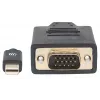 Manhattan 152167 convertidor de vídeo de Mini DisplayPort a VGA, negro