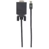 Manhattan 152167 convertidor de vídeo de Mini DisplayPort a VGA, negro