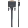 Manhattan 152150 cable de vídeo de Mini DisplayPort a DVI-D, macho a macho, pasivo, 1,8 m, negro