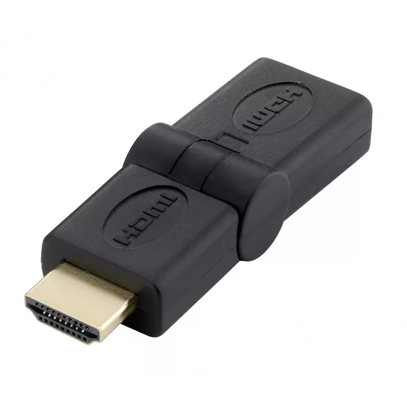 Adaptador HDMI plegable macho a hembra, Equip, 118911