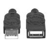 Cable alargador USB-A a USB-A Manhattan USBEXTAA3BK