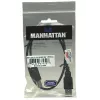 Manhattan 374507 cable USB 2.0, USB-A (M) a USB-B (M), 0,5 m, moldeado, negro