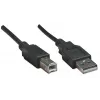 Manhattan 374507 cable USB 2.0, USB-A (M) a USB-B (M), 0,5 m, moldeado, negro