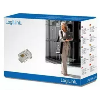 Conector macho RJ11 LogiLink MP0018 transparente