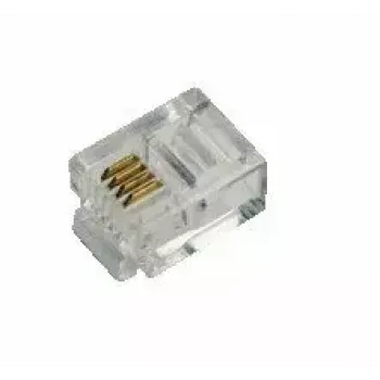 Conector macho RJ11 LogiLink MP0018 transparente