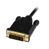Cable DisplayPort a DVI StarTech.com 6ft (1,8m) - vídeo 1080p - cable adaptador activo DisplayPort a DVI - cable DisplayPort a DVI-D Single Link - convertidor de cable DP 1.2 a monitor DVI