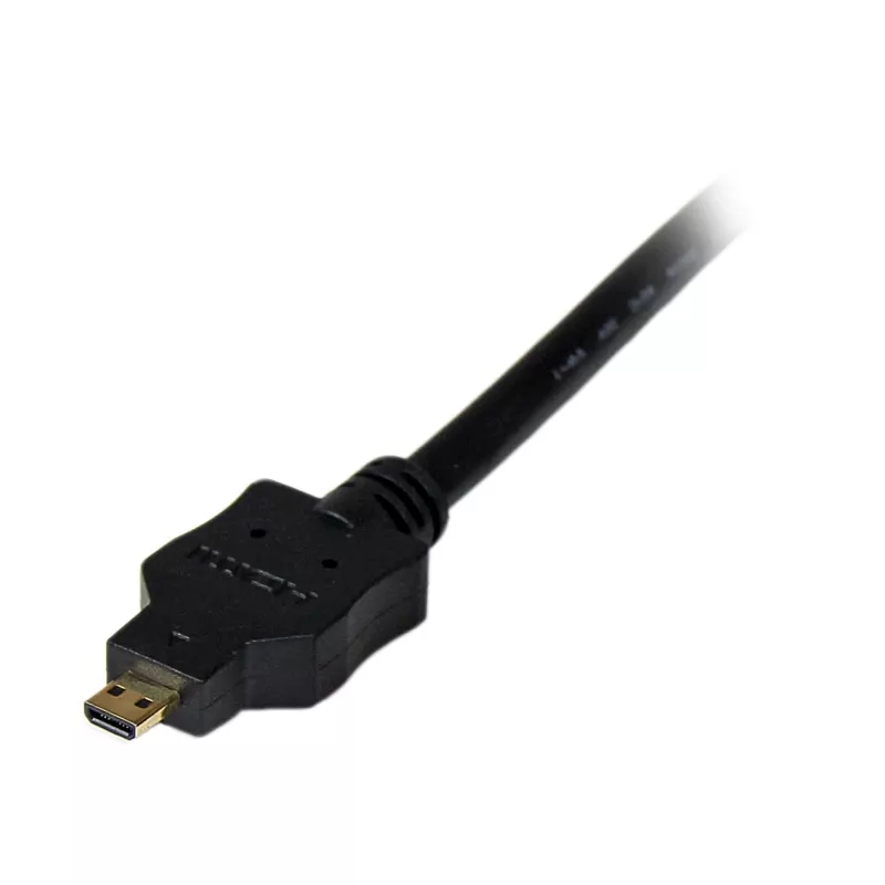 Cable Micro-HDMI a DVI StarTech.com 1 m – cable adaptador Micro-HDMI a DVI – cable convertidor de vídeo de dispositivo Micro-HDMI Type-D a monitor/pantalla/proyector DVI-D Single Link – resistente
