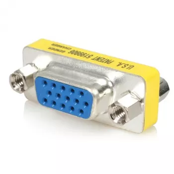 Adaptador de cambio de sexo VGA HD15 Slimline StarTech.com - F/F, VGA, VGA, plata