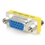 Adaptador de cambio de sexo VGA HD15 Slimline StarTech.com - F/F, VGA, VGA, plata