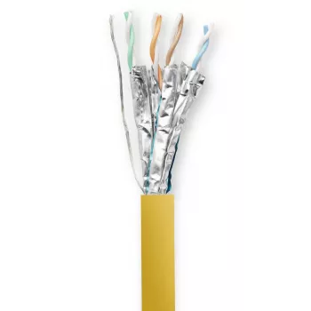 Cable de red Vivolink PROCAT40 amarillo 40 m Cat6a F/FTP (FFTP)