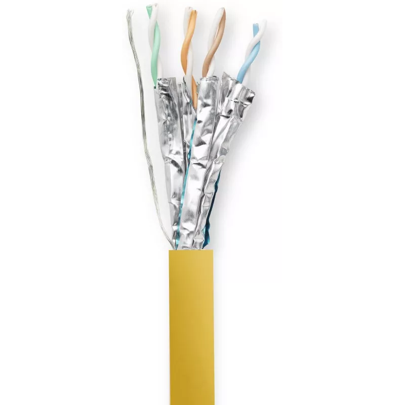 Cable de red Vivolink PROCAT40 amarillo 40 m Cat6a F/FTP (FFTP)
