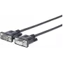 Cable serie Vivolink de 3,0 m D-Sub de 9 pines - D-Sub de 9 pines negro 3 m