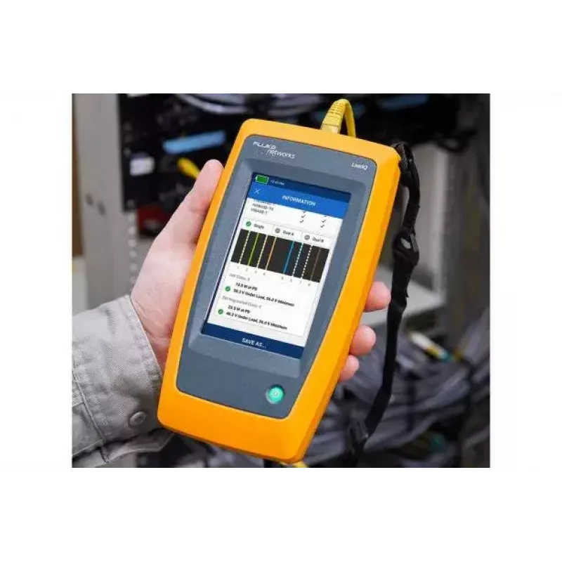 Comprobador de redes Fluke LinkIQ negro azul naranja RJ-45 305 m