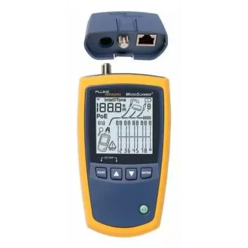 Comprobador de cables Fluke MicroScanner² azul amarillo