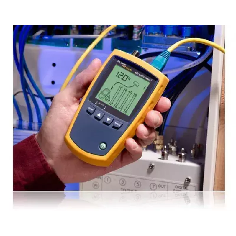 Comprobador de cables Fluke MicroScanner² azul amarillo