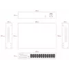 Switch no gestionado Lanview LVN-1U-24PORT-1G — 24 puertos Full Gigabit para rack