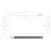 Switch no gestionado Lanview LVN-1UMOUNT-48PORT-2SFP-1G — 48 puertos RJ45 1G, 2 enlaces ascendentes SFP