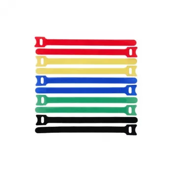 Lanview LVT-CABLESTRAPS1512-10MULTI Bridas bridas de velcro polipropileno (PP) multicolor 10 uds.