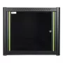 Rack de pared LOGON RWP09U56BL 9U negro con cerradura de llave